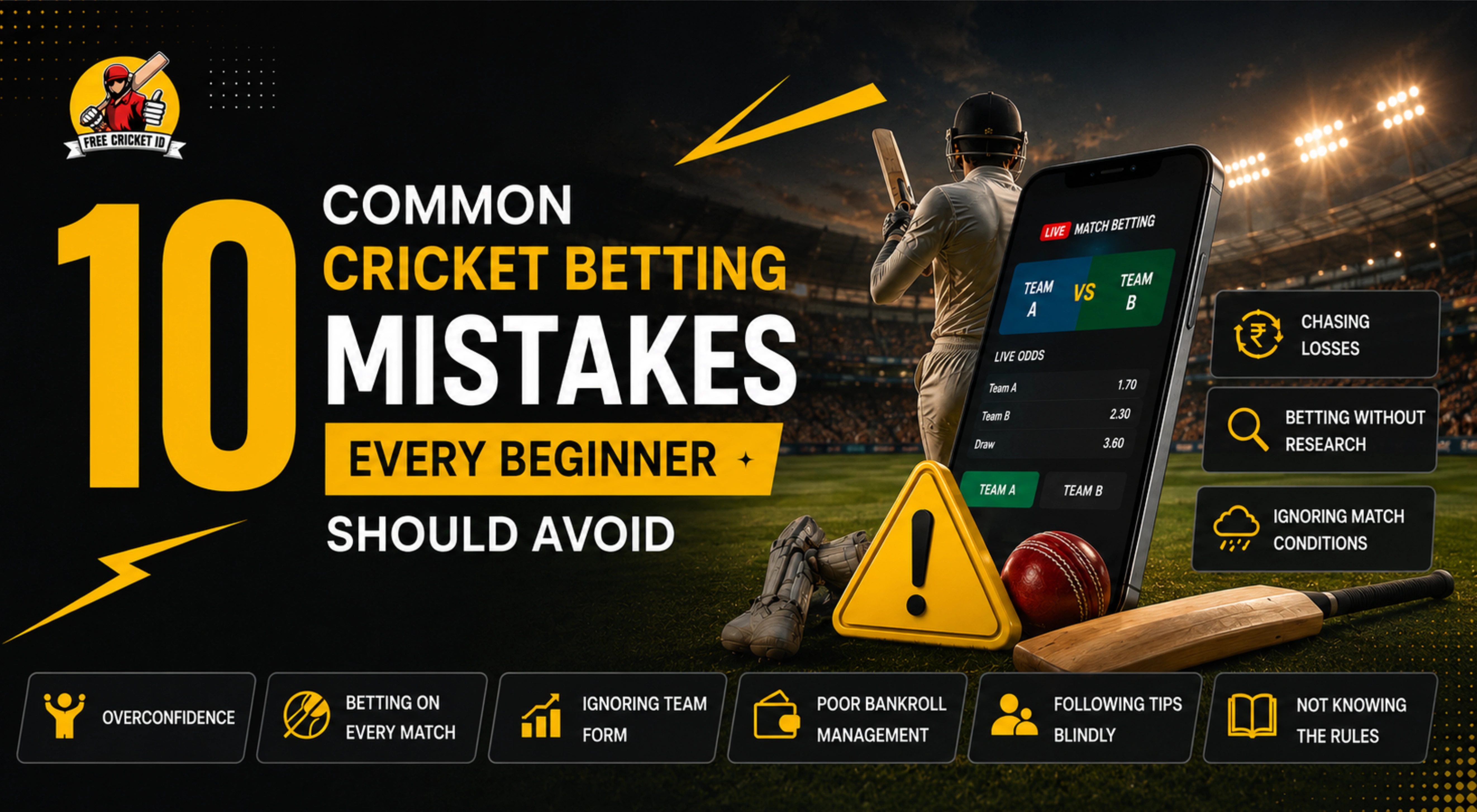 10 Common Cricket Betting Mistakes Every Beginner Should Avoid